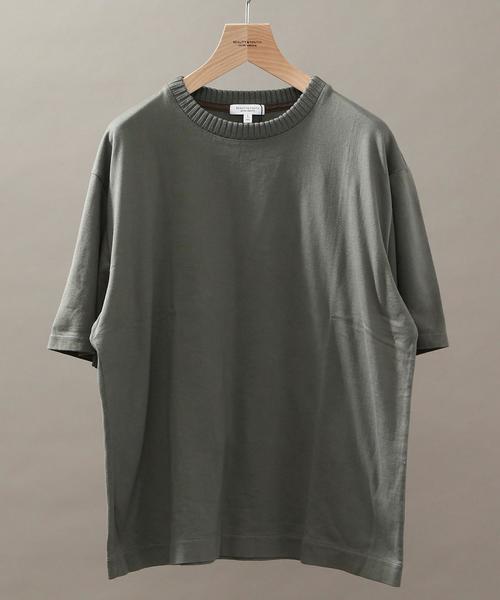BEAUTY&YOUTH UNITED ARROWS（ビューティーアンドユースユナイテッドアローズ）の「BY ∴ ニットカラー フォルム カットソー◆（Tシャツ/カットソー・メンズ・ブラック/オリーブ/ネイビー・MEDIUM/LARGE/SMALL/X-LARGE）」の12枚目の写真