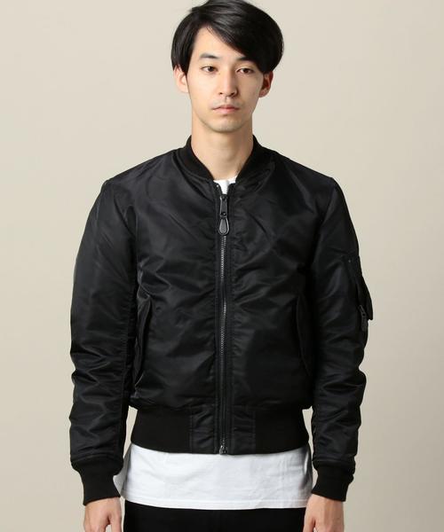 AVIREX（アヴィレックス）の「＜AVIREX＞ MA-1/ブルゾン◆（MA-1・メンズ・ブラック/オリーブ・LARGE/MEDIUM）」の4枚目の写真