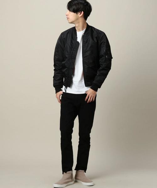 AVIREX（アヴィレックス）の「＜AVIREX＞ MA-1/ブルゾン◆（MA-1・メンズ・ブラック/オリーブ・LARGE/MEDIUM）」の6枚目の写真