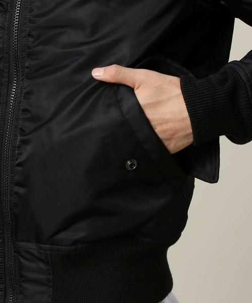 AVIREX（アヴィレックス）の「＜AVIREX＞ MA-1/ブルゾン◆（MA-1・メンズ・ブラック/オリーブ・LARGE/MEDIUM）」の10枚目の写真