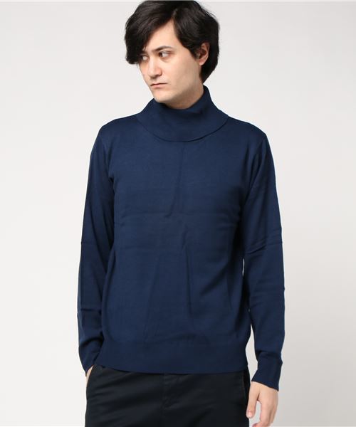 VIBGYOR（ヴィブジョー）の「【VIBGYOR Select】カシミアタッチタートルネックニット（ニット/セーター・メンズ・チャコールグレー/ホワイト/ブラック/ブルー系その他/マスタード/ワインレッド/ネイビー/ブラウン・MEDIUM/LARGE/X-LARGE）」の18枚目の写真