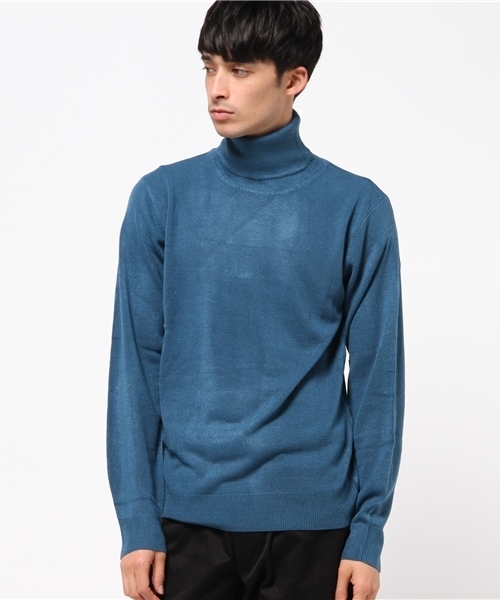 VIBGYOR（ヴィブジョー）の「【VIBGYOR Select】カシミアタッチタートルネックニット（ニット/セーター・メンズ・チャコールグレー/ホワイト/ブラック/ブルー系その他/マスタード/ワインレッド/ネイビー/ブラウン・MEDIUM/LARGE/X-LARGE）」の17枚目の写真