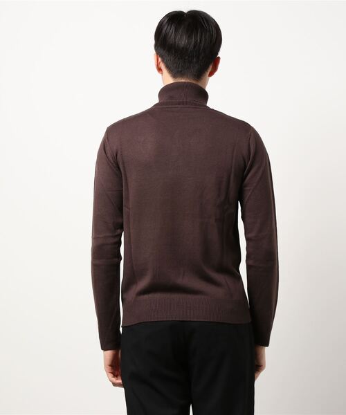 VIBGYOR（ヴィブジョー）の「【VIBGYOR Select】カシミアタッチタートルネックニット（ニット/セーター・メンズ・チャコールグレー/ホワイト/ブラック/ブルー系その他/マスタード/ワインレッド/ネイビー/ブラウン・MEDIUM/LARGE/X-LARGE）」の10枚目の写真