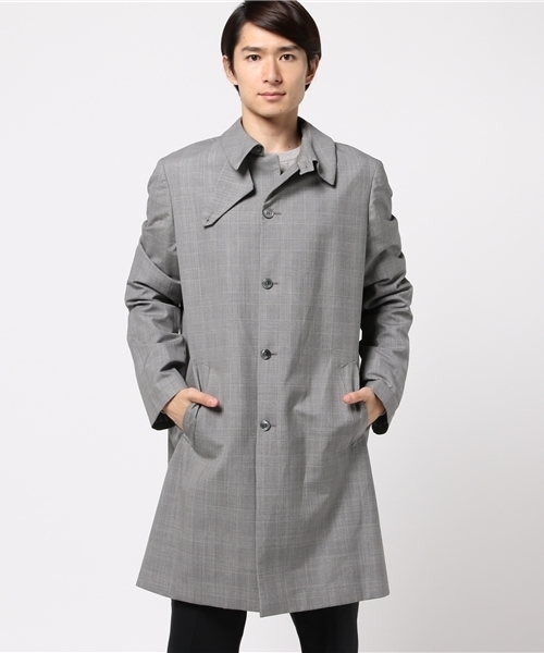 TONELLO（トネッロ）の「TONELLO グレンチェックステンカラーコート 