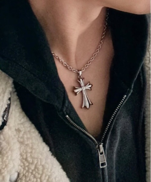 POLICE】 ポリス GRACE メンズ クロスモチーフ ネックレス（ネックレス