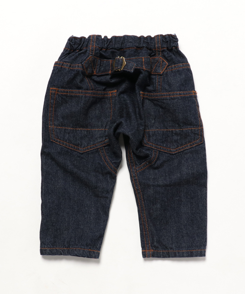 GROOVY COLORS（グルービーカラーズ）の「デニムリラックスパンツ（デニムパンツ・キッズ・ネイビー/ライトブルー・110/130/100/120/90/140）」の3枚目の写真