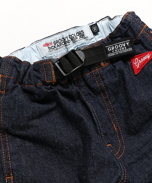 GROOVY COLORS（グルービーカラーズ）の「デニムリラックスパンツ（デニムパンツ・キッズ・ネイビー/ライトブルー・110/130/100/120/90/140）」の4枚目の写真