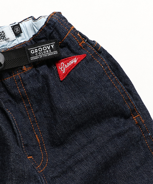 GROOVY COLORS（グルービーカラーズ）の「デニムリラックスパンツ（デニムパンツ・キッズ・ネイビー/ライトブルー・110/130/100/120/90/140）」の5枚目の写真