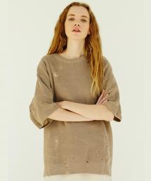 MONKEY TIME | ＜monkey time＞  AZE CLASH CN/ニット(ニット/セーター)