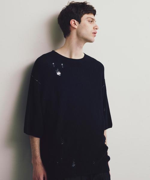 MONKEY TIME(モンキータイム)の「<monkey time> AZE CLASH CN/ニット ◆(ニット/セーター・メンズ・ベージュ/ブラック・LARGE/MEDIUM/SMALL/X-LARGE)」の8枚目の写真