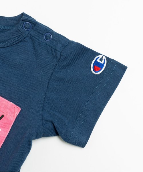 F.O.KIDS（エフオーキッズ）の「ChampionUSAＴシャツ（Tシャツ/カットソー・キッズ・キナリ/ネイビー/グレー・120/100/80/90/110/130/95/140）」の6枚目の写真