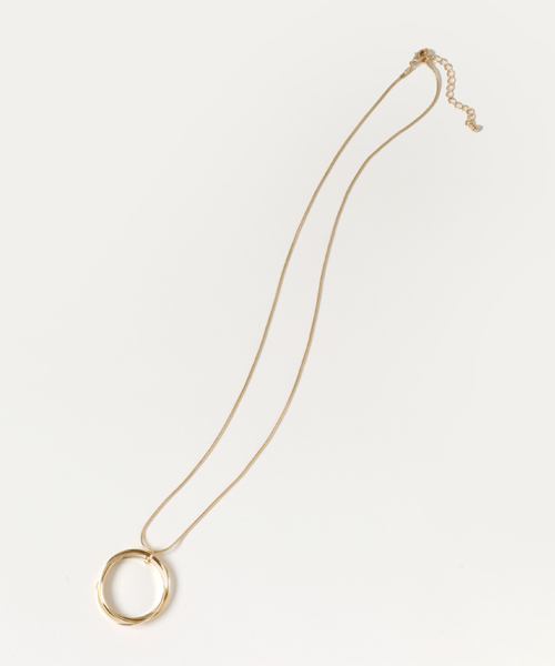 archives（アルシーヴ）の「連リングロングネックレス（ネックレス・レディース・ゴールド・MEDIUM）」の2枚目の写真