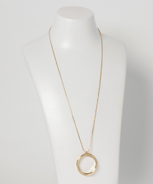archives（アルシーヴ）の「連リングロングネックレス（ネックレス・レディース・ゴールド・MEDIUM）」の5枚目の写真