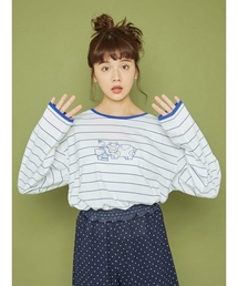 merry jenny | キティボーダーロンT(Tシャツ/カットソー)