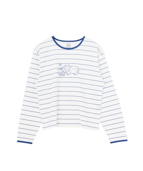 merry jenny(メリージェニー)の「キティボーダーロンT(Tシャツ/カットソー・レディース・レッド/ブルー・FREE)」の14枚目の写真