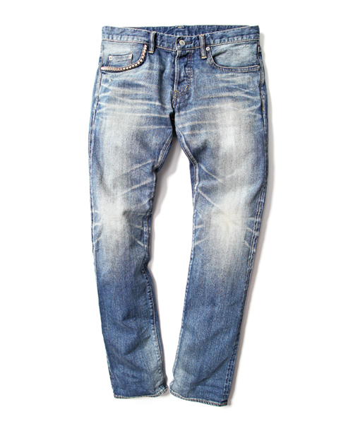 HYSTERIC GLAMOUR(ヒステリックグラマー)の「BS加工Sデニムスリムパンツ(デニムパンツ・メンズ・インディゴブルー・28inch/30inch/32inch/34inch)」の2枚目の写真