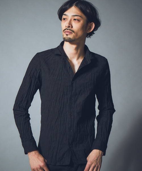 5351 POUR LES HOMMES（ゴーサンゴーイチプールオム）の「カモフラジャガード製品染めシャツ（シャツ/ブラウス・メンズ・ホワイト/ライトグレー/ブルー/ブラック/ネイビー・44/46/48/50）」の2枚目の写真