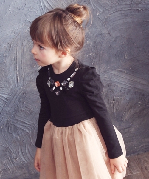 Rora(ローラ)の「ルイ ドレスワンピース(ドレス・キッズ・ブラック/ネイビー・100cm/90cm/110cm/120cm/130cm/90㎝/140cm)」の3枚目の写真