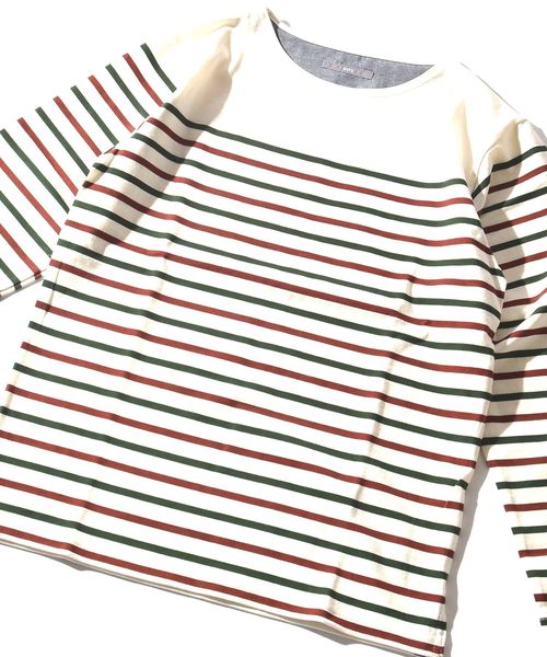 SHIPS(シップス)の「SU: ベーシックボーダーTシャツ(Tシャツ/カットソー・メンズ・ネイビー/オリーブ/ブラック/ブルー系その他・X-LARGE/SMALL/MEDIUM/LARGE)」の1枚目の写真