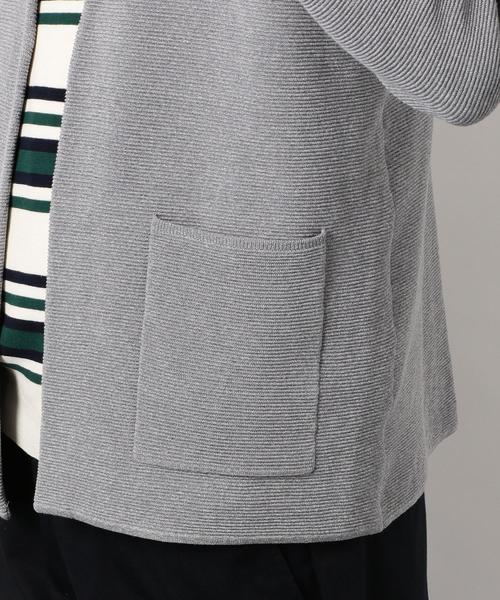 green label relaxing(グリーンレーベルリラクシング)の「CM リップル イージーカーディガン ◆(カーディガン/ボレロ・メンズ・ベージュ/ネイビー/グレー・S/M/L)」の4枚目の写真