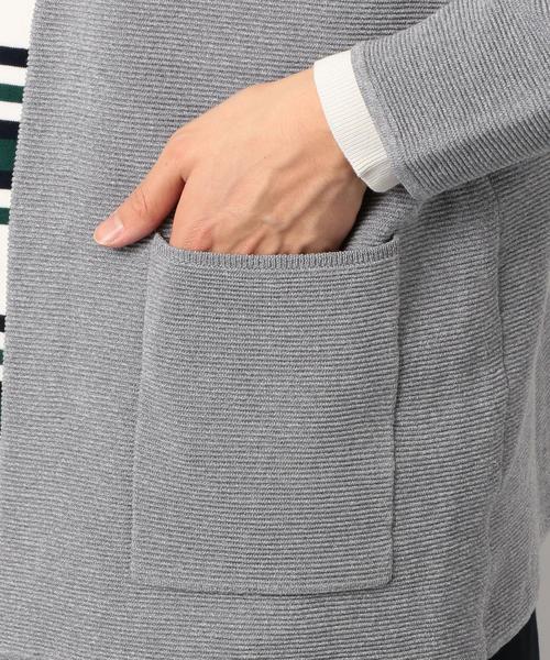 green label relaxing(グリーンレーベルリラクシング)の「CM リップル イージーカーディガン ◆(カーディガン/ボレロ・メンズ・ベージュ/ネイビー/グレー・S/M/L)」の12枚目の写真