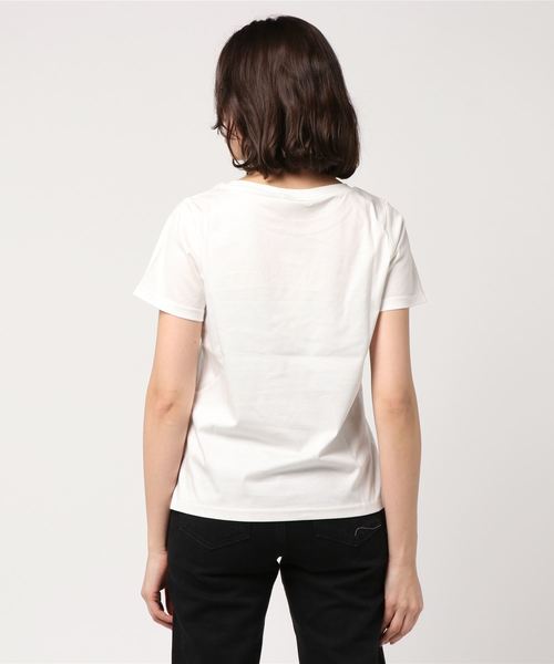 Furryrate(ファーリーレート)の「シルケットスムースキャビアプリントTシャツ (Tシャツ/カットソー・レディース・ネイビー/グレー/オフホワイト・FREE)」の5枚目の写真