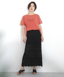 FREE'S MART | ◆透かし編みニットレイヤードスカート【セットアップ対応可能】(スカート)