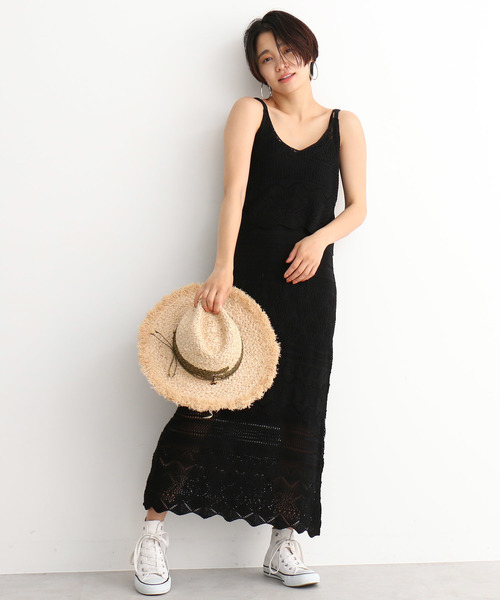 FREE'S MART(フリーズマート)の「◆透かし編みニットレイヤードスカート【セットアップ対応可能】(スカート・レディース・ブラック/オフホワイト/バーガンディー・FREE)」の14枚目の写真