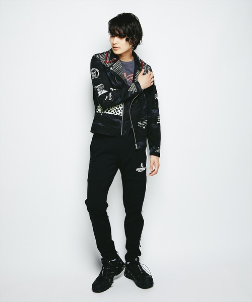 HYSTERIC GLAMOUR（ヒステリックグラマー）の「LINE GIRLプリントスウェットパンツ（その他パンツ・メンズ・レッド/ブルー/ブラック・MEDIUM/SMALL）」の10枚目の写真