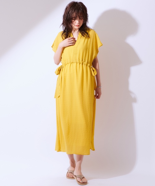 CIAOPANIC（チャオパニック）の「スキッパーワンピース（ワンピース・レディース・ブラック/イエロー/ホワイト・FREE）」の6枚目の写真