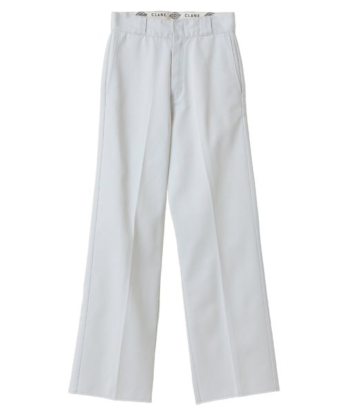 CLANE（クラネ）の「CLANE×Dickies HIGTH WEIST PANTS（チノパンツ・レディース・ホワイト/ベージュ/ブルー/ブラック・2/1/0）」の2枚目の写真