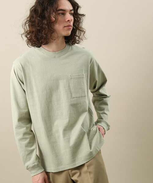 JUNRED（ジュンレッド）の「ＵＳＡコットンクルーロンＴ（Tシャツ/カットソー・メンズ・ホワイト/ブラック/ネイビー/カーキ/ピンク・LL/M/L）」の3枚目の写真