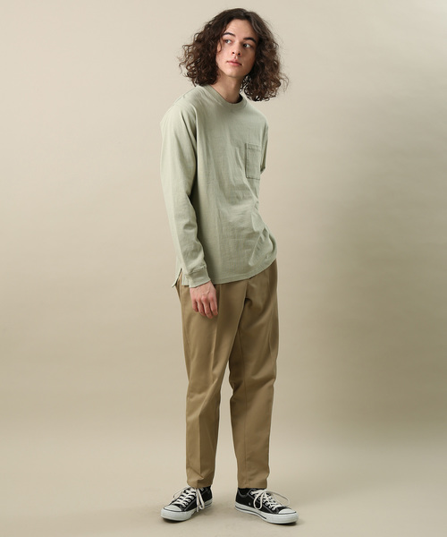 JUNRED（ジュンレッド）の「ＵＳＡコットンクルーロンＴ（Tシャツ/カットソー・メンズ・ホワイト/ブラック/ネイビー/カーキ/ピンク・LL/M/L）」の19枚目の写真