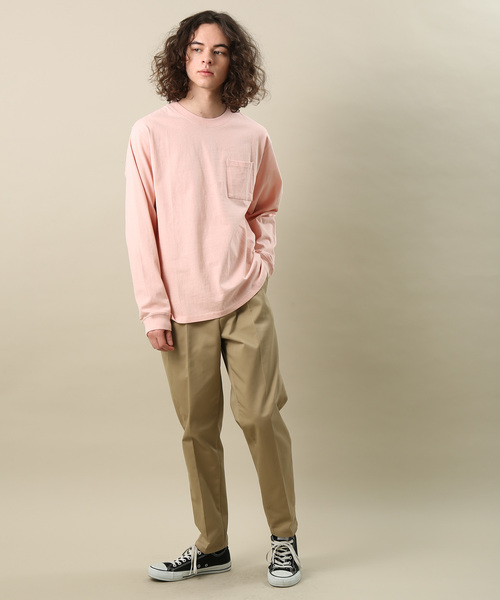 JUNRED（ジュンレッド）の「ＵＳＡコットンクルーロンＴ（Tシャツ/カットソー・メンズ・ホワイト/ブラック/ネイビー/カーキ/ピンク・LL/M/L）」の20枚目の写真