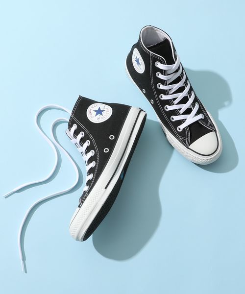 CONVERSE（コンバース）の「コンバース CONVERSE / オールスター100カラーズ ハイカットスニーカー ALL STAR 100 COLORS HI（スニーカー・レディース・ブラック/ホワイト・24.0cm/23.0cm）」の2枚目の写真