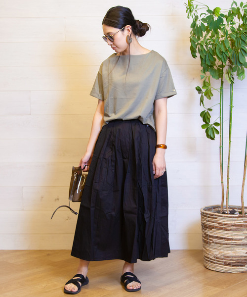 B.I.D.(ビーアイディー)の「BID / Box Cotton Long Skirt(スカート・レディース・ブラック/ベージュ/イエロー/ブラック系その他・FREE)」の21枚目の写真