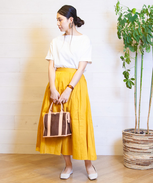 B.I.D.(ビーアイディー)の「BID / Box Cotton Long Skirt(スカート・レディース・ブラック/ベージュ/イエロー/ブラック系その他・FREE)」の17枚目の写真