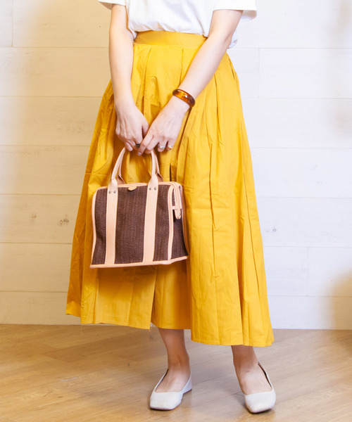 B.I.D.(ビーアイディー)の「BID / Box Cotton Long Skirt(スカート・レディース・ブラック/ベージュ/イエロー/ブラック系その他・FREE)」の16枚目の写真