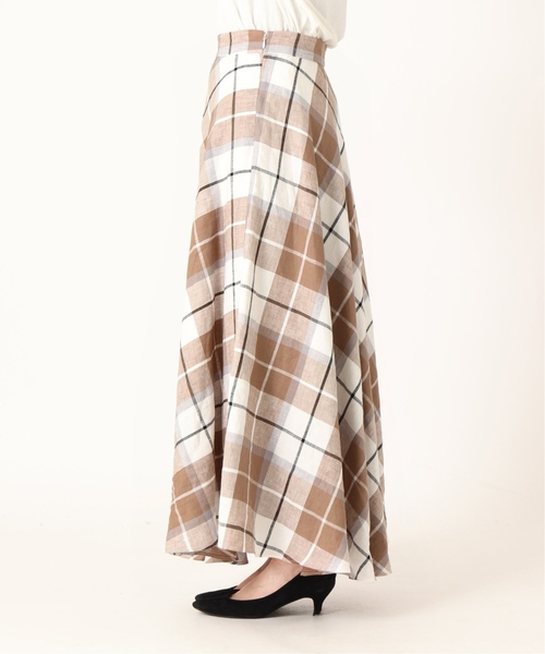 JOURNAL STANDARD（ジャーナルスタンダード）の「テレデラン40リネンスカート◆（スカート・レディース・ブラック/ライトグリーン/ベージュ系その他/ダークブルー・38/36）」の9枚目の写真