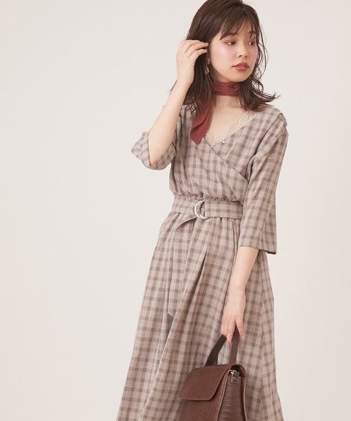 natural couture（ナチュラルクチュール）の「スカーフ＆共ベルト付き