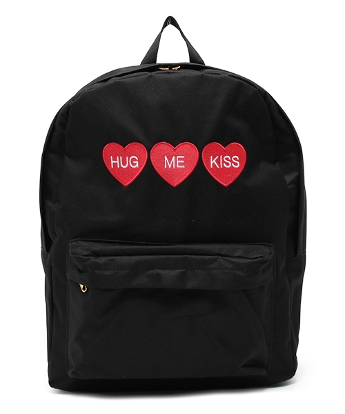 WEGO（ウィゴー）の「WEGO/ハート刺繍リュック（バックパック
