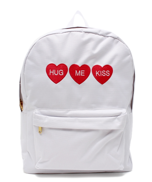 WEGO(ウィゴー)の「WEGO/ハート刺繍リュック(バックパック/リュック・レディース・ブラック/パープル/ピンク/ホワイト・FREE)」の17枚目の写真