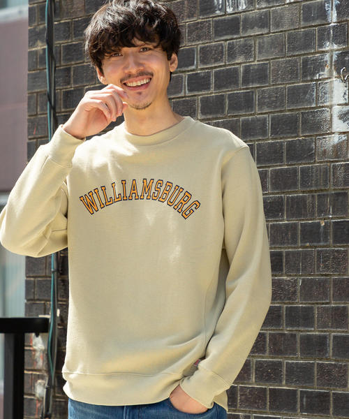 coen（コーエン）の「USAコットンミックスカレッジプリントスウェットクルーネック（トレーナー）（スウェット・メンズ・ブラウン/ダークグリーン/ベージュ・SMALL/X-LARGE/MEDIUM/LARGE）」の16枚目の写真