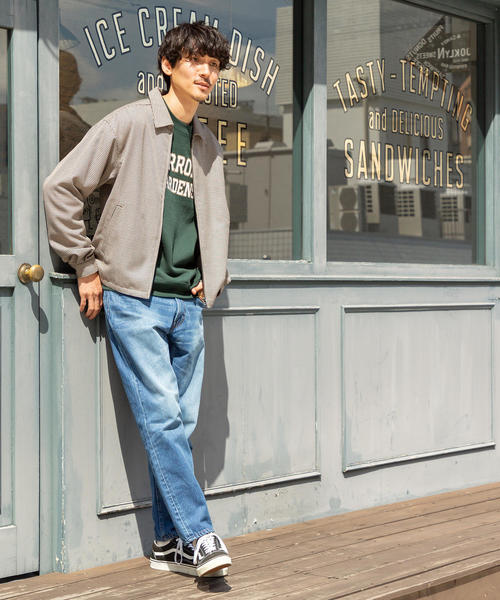 coen（コーエン）の「USAコットンミックスカレッジプリントスウェットクルーネック（トレーナー）（スウェット・メンズ・ブラウン/ダークグリーン/ベージュ・SMALL/X-LARGE/MEDIUM/LARGE）」の14枚目の写真