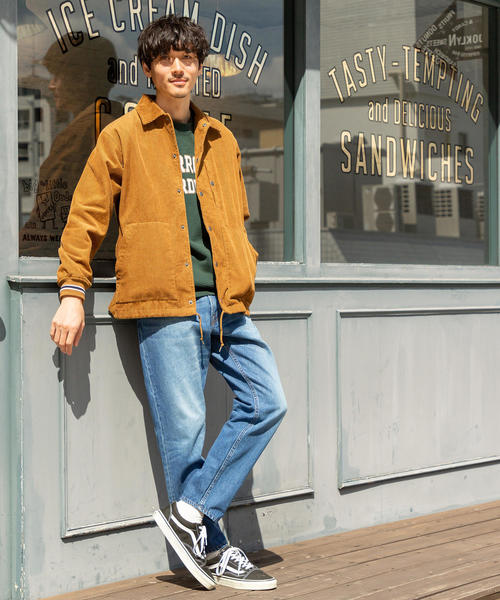 coen（コーエン）の「USAコットンミックスカレッジプリントスウェットクルーネック（トレーナー）（スウェット・メンズ・ブラウン/ダークグリーン/ベージュ・SMALL/X-LARGE/MEDIUM/LARGE）」の13枚目の写真