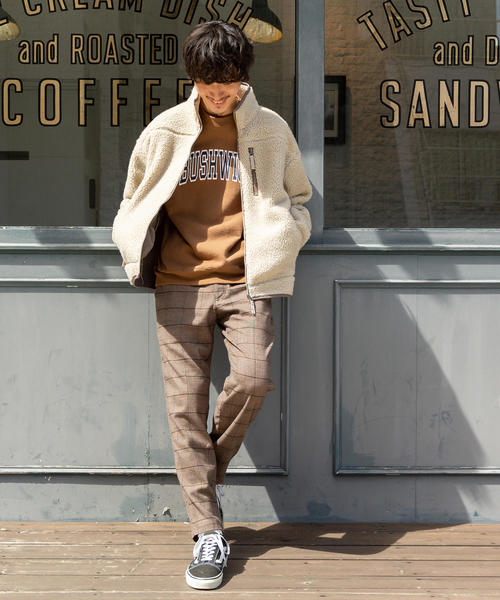 coen（コーエン）の「USAコットンミックスカレッジプリントスウェットクルーネック（トレーナー）（スウェット・メンズ・ブラウン/ダークグリーン/ベージュ・SMALL/X-LARGE/MEDIUM/LARGE）」の12枚目の写真