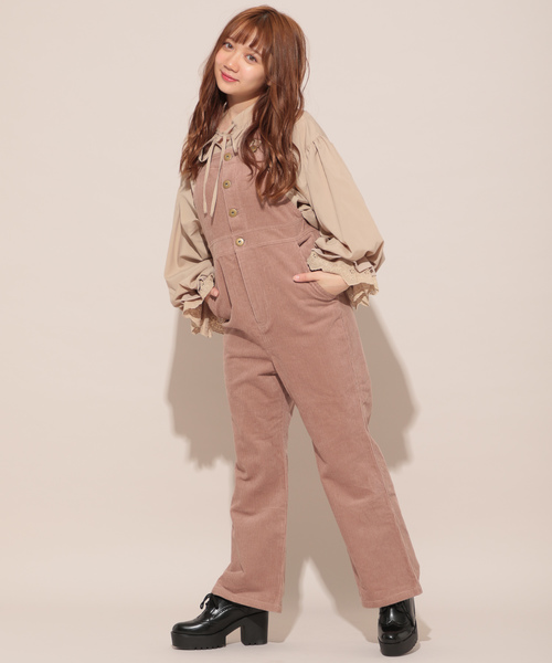 apres jour（アプレジュール）の「コーデュロイロングサロぺ【ZOZOTOWN限定アイテム】（サロペット/オーバーオール・レディース・ライトブラウン/モカ・フリー）」の3枚目の写真