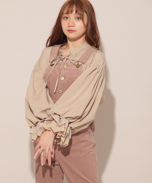 apres jour（アプレジュール）の「コーデュロイロングサロぺ【ZOZOTOWN限定アイテム】（サロペット/オーバーオール・レディース・ライトブラウン/モカ・フリー）」の7枚目の写真