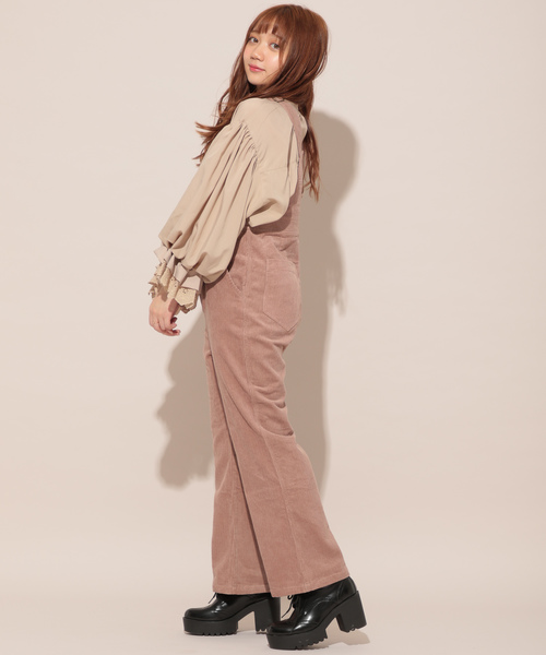 apres jour（アプレジュール）の「コーデュロイロングサロぺ【ZOZOTOWN限定アイテム】（サロペット/オーバーオール・レディース・ライトブラウン/モカ・フリー）」の9枚目の写真