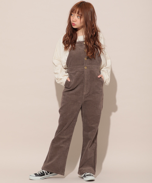 apres jour（アプレジュール）の「コーデュロイロングサロぺ【ZOZOTOWN限定アイテム】（サロペット/オーバーオール・レディース・ライトブラウン/モカ・フリー）」の12枚目の写真